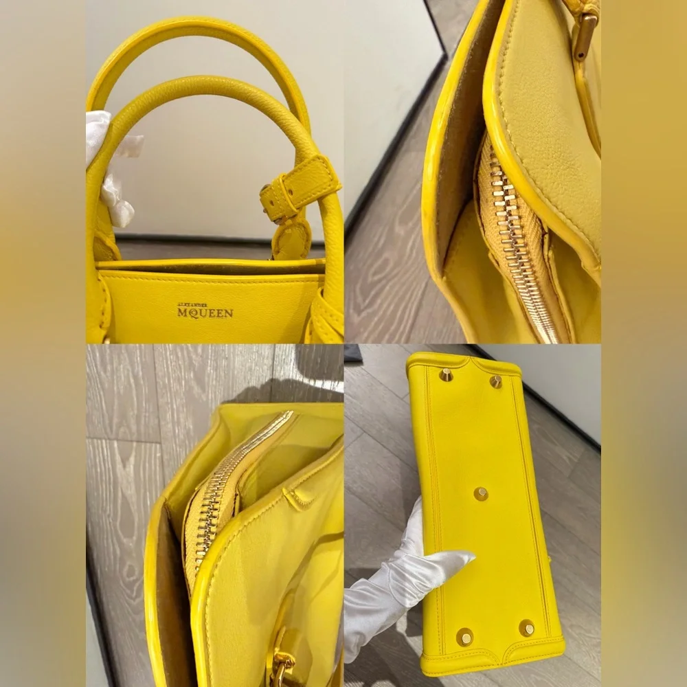 Alexander McQueen Bright Yellow Leather Tote